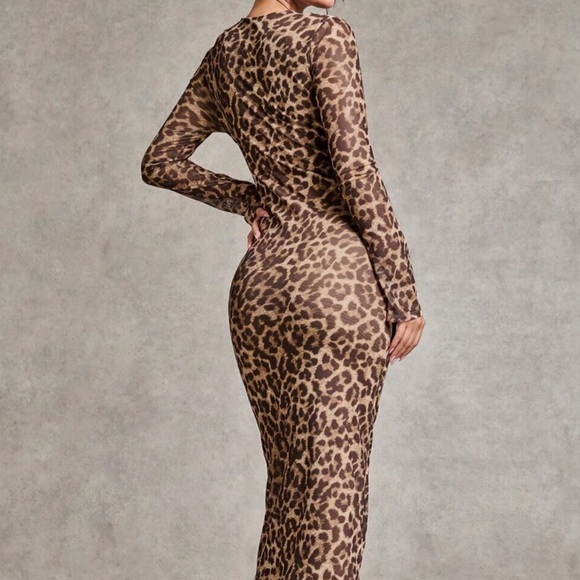 Leopard Print Mini Dress - Picture 2 of 2